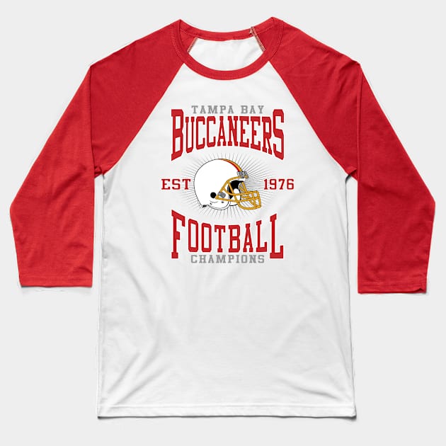 Tampa Bay Buccaneers Football Champions Baseball T-Shirt by genzzz72